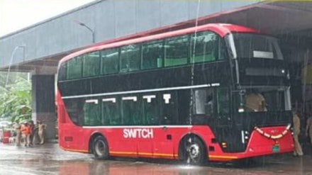 Pune double-decker bus, PMP double-decker bus test, Hinjewadi traffic solution, Kharadi bus route, Magarpatta bus service,