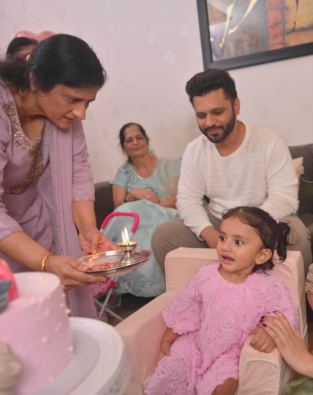 Rahul Vaidya Disha Parmar Daughter Navya Birthday