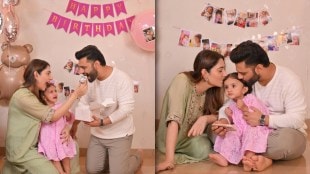 Rahul Vaidya Disha Parmar Daughter Navya Birthday Celebration