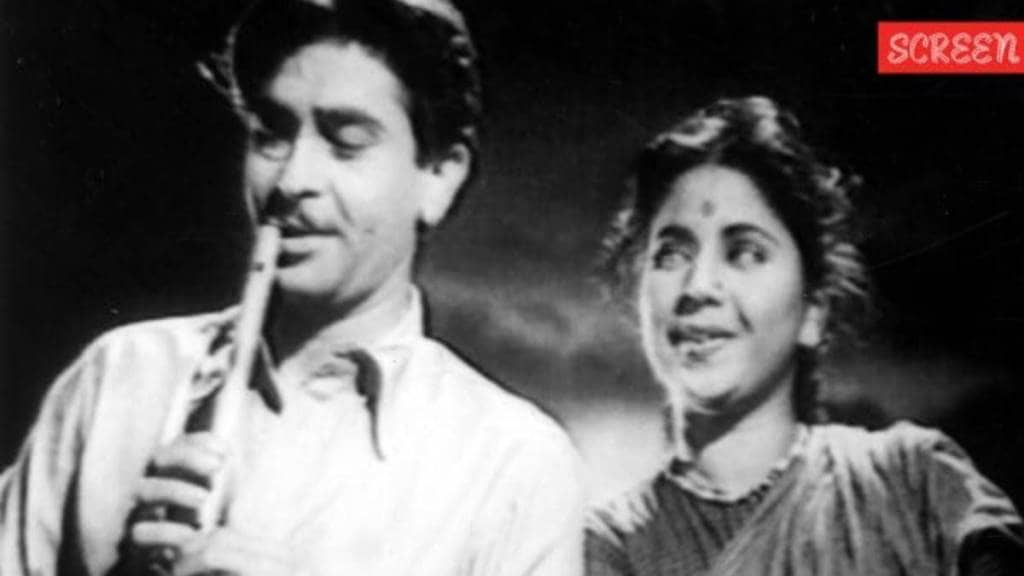 Raj Kapoor and Geeta Bali in Bawre Nain, directed by Kidar Sharma (Express Archive)