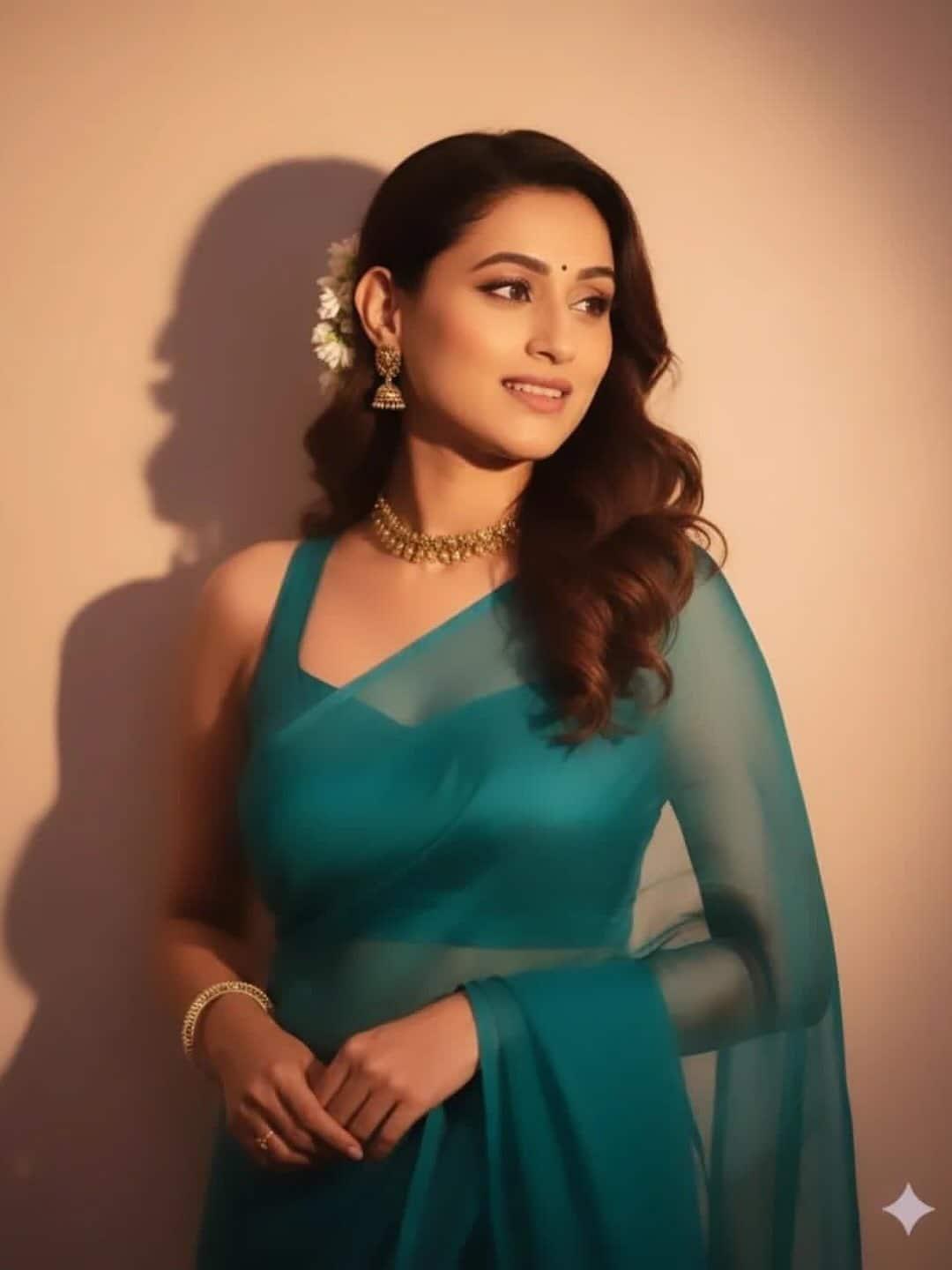 Reshma Shinde Google Gemini Saree Look