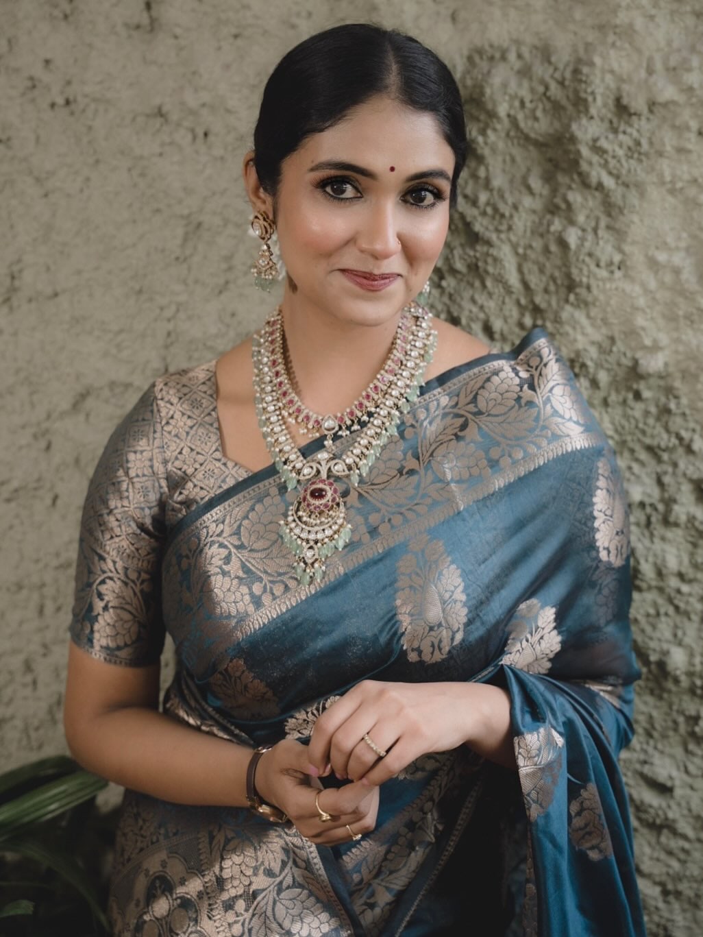 Rinku Rajguru Silk Saree Look