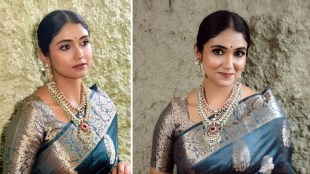 Rinku Rajguru Silk Saree Look