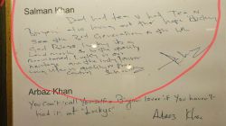 Salman Khan Viral Signature : अभिनेता सलमान खानच्या हस्ताक्षरवर समाजमाध्यमावर टीका…