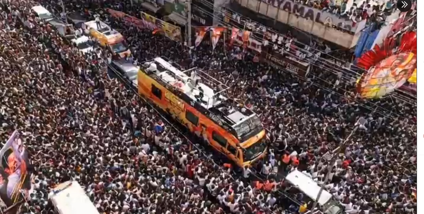 stampede at Vijay rally Karur