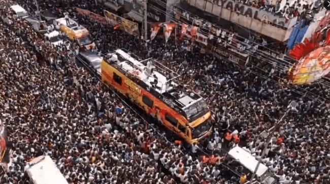 stampede at Vijay rally Karur