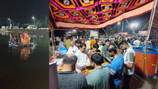 Seven day immersion of Gauri Ganpati idols in Kalyan Dombivali