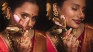 Shweta kharat marathi look