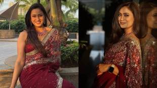 Shweta tiwari in red saree