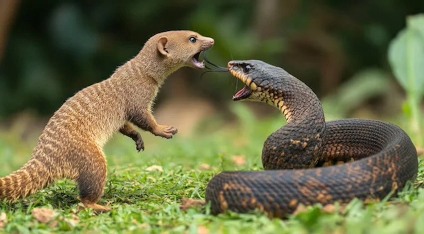 why do snakes fight with mongooses science explained