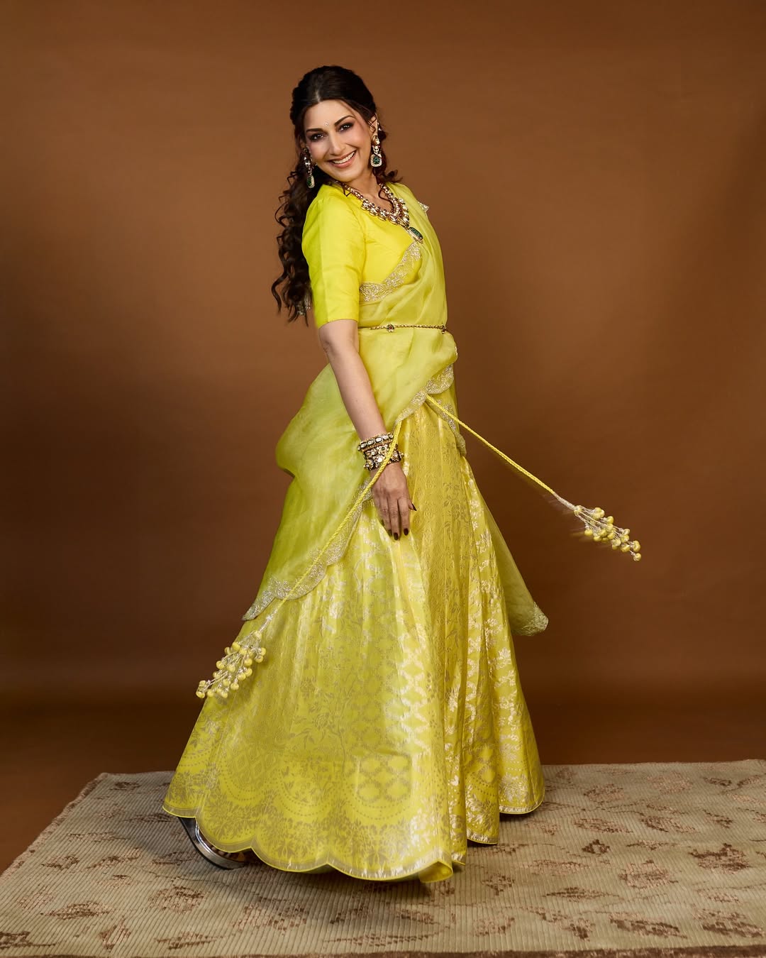 Sonali Bendre Lehenga Look