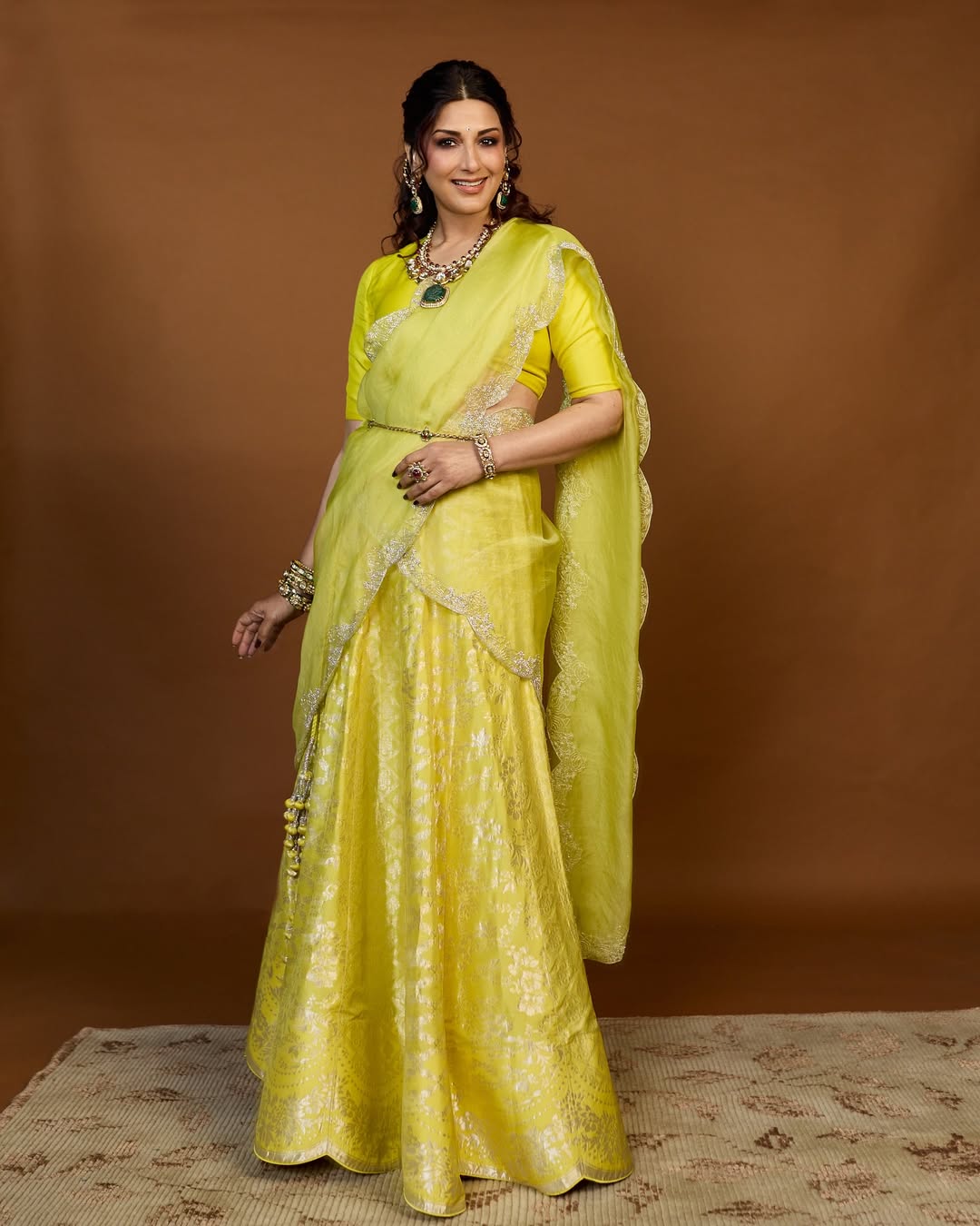 Sonali Bendre Lehenga Look