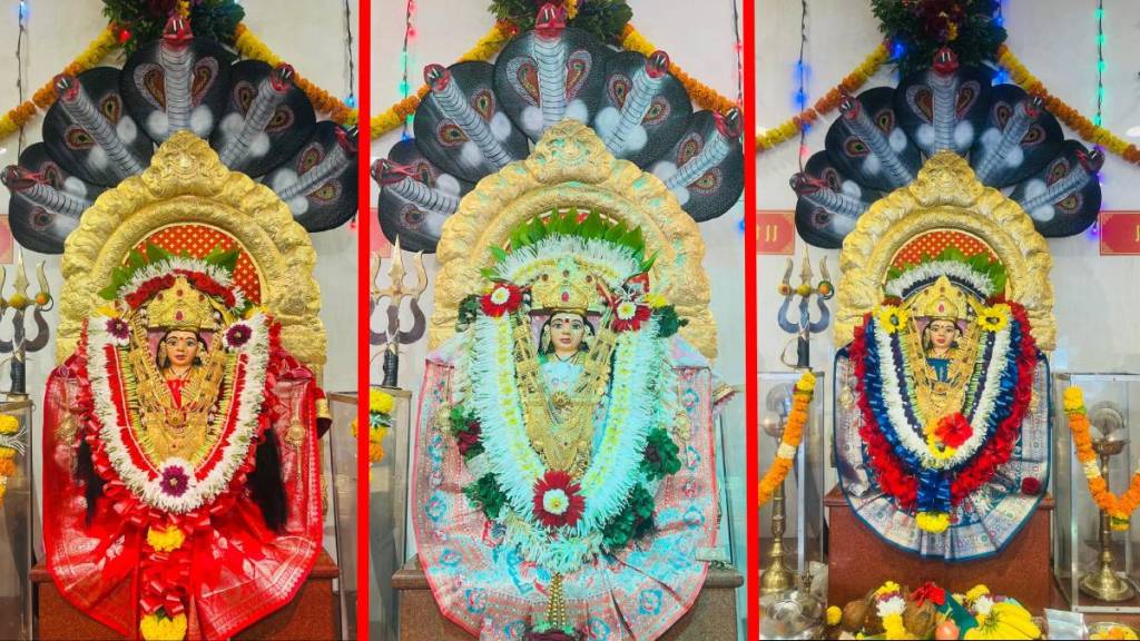 Vigil of nine goddesses at Sonubai Bhavani temple in Virar
