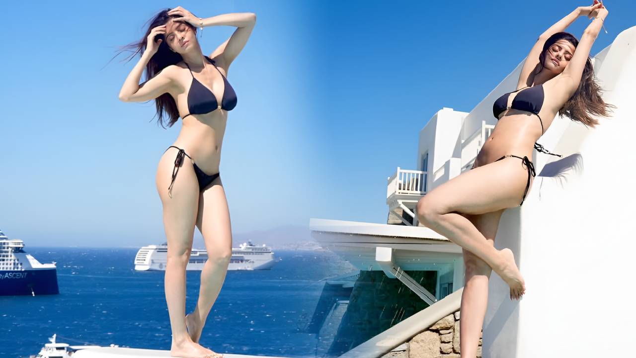 South actress vedhika kumar black bikini photoshoot viral on social media