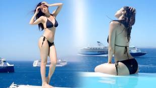 South actress vedhika kumar black bikini photoshoot viral on social media