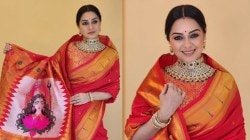 Navratri 2025 Day 2: नवरात्रीनिमित्त सुखदा खांडकेकरचा लाल ‘आदि शक्ती पैठणी’ साडीतील लूक