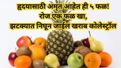हृदयासाठी अमृत आहेत ही ५ फळ! रोज एक फळ खाल्यास, झटक्यात निघून जाईल खराब कोलेस्ट्रॉल