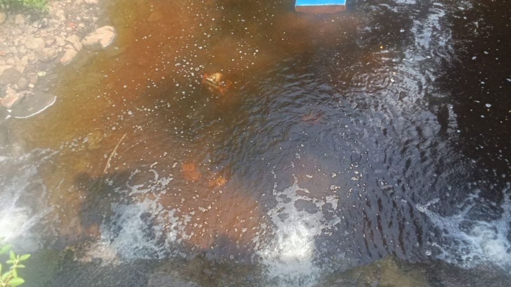 Satara Jarandeshwar Sugar Mills accused releasing chemical waste into Tilganga river pollution