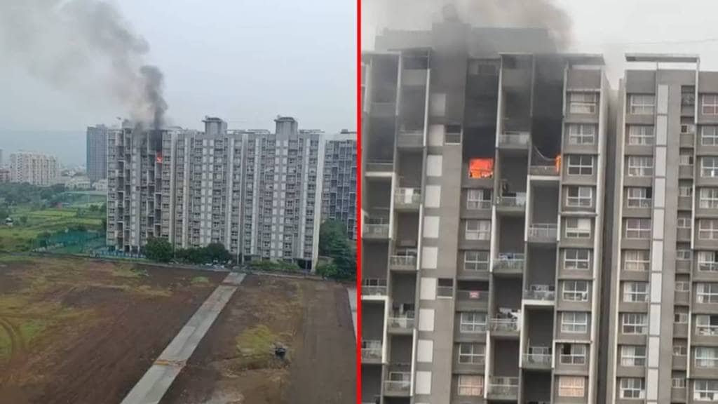 Fire breaks out in 14-storey building in Undri