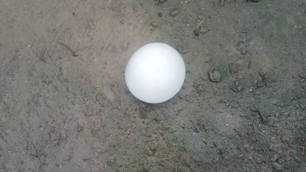 Unusual ice ball in Wardhas Hamdapur sparks curiosity experts rule out mega hail