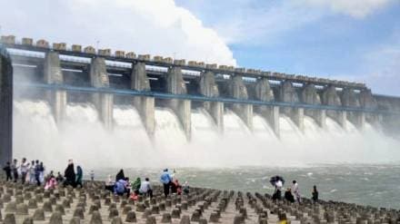 All 13 gates of Upper Wardha Dam opened