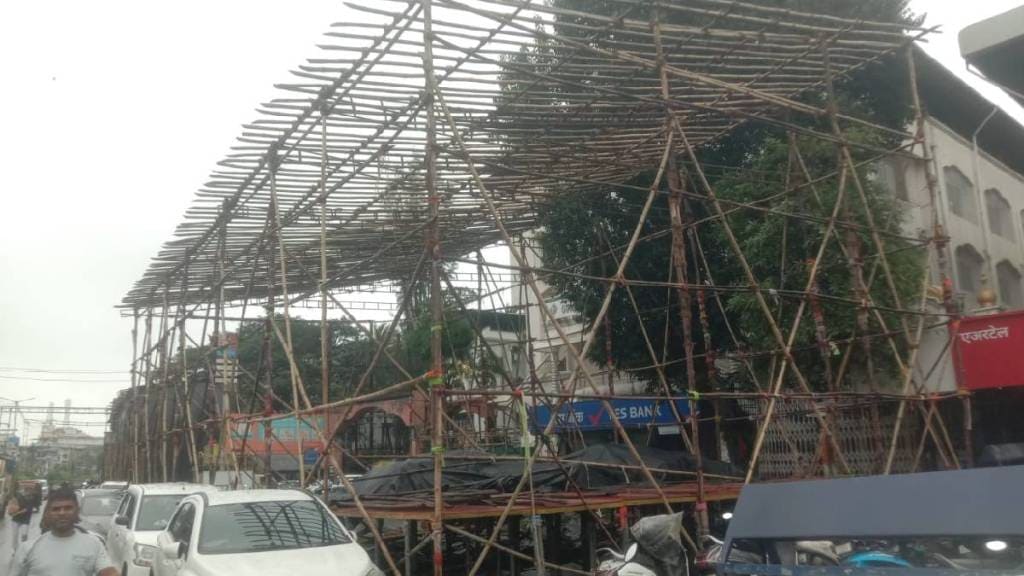 Navratri festival preparation in Vasai Virar area