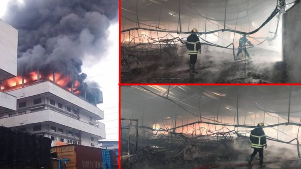 Massive fire breaks out at factory in Vasai