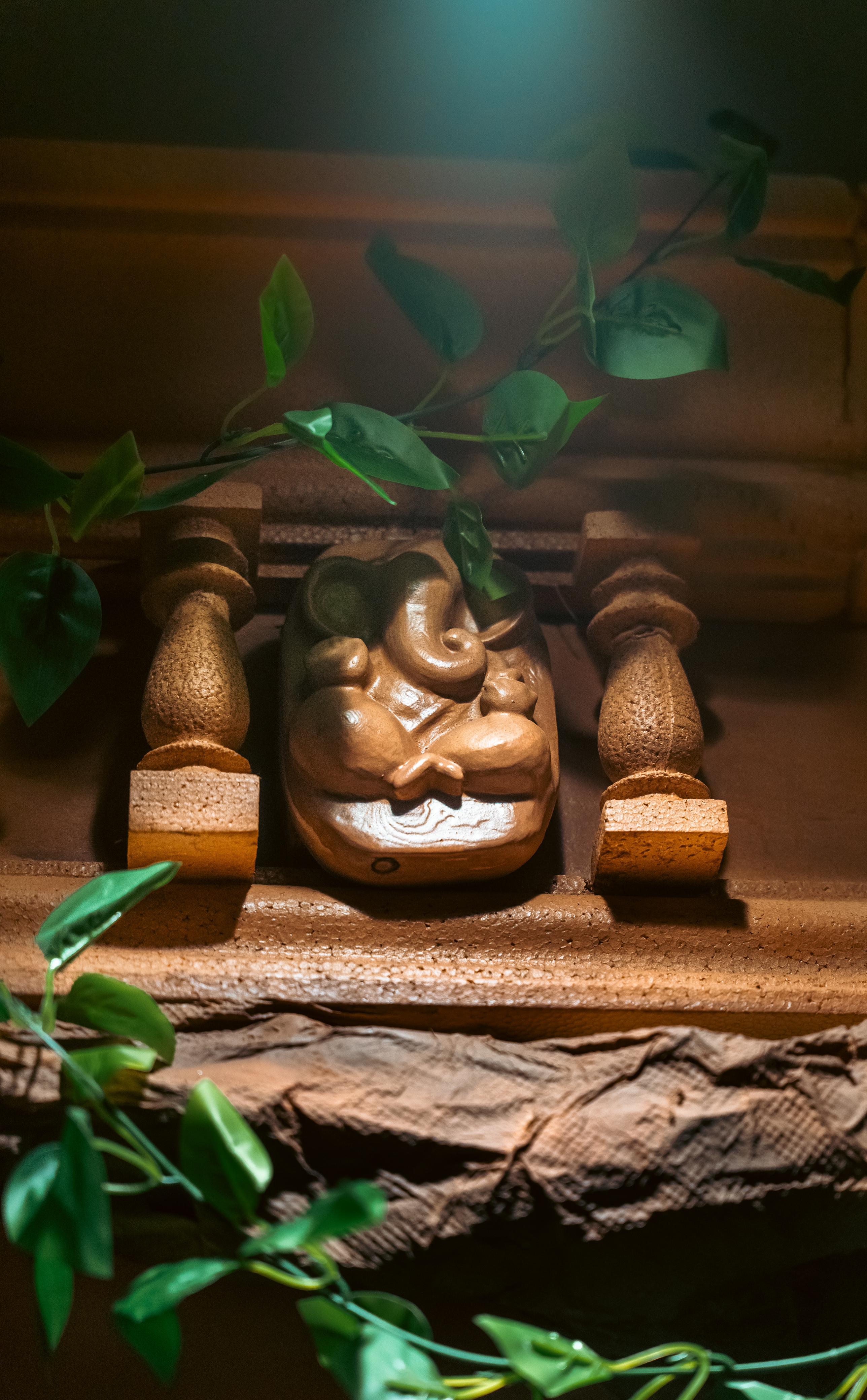 Viral Ganpati Decorations photos, Ancient Temple Theme