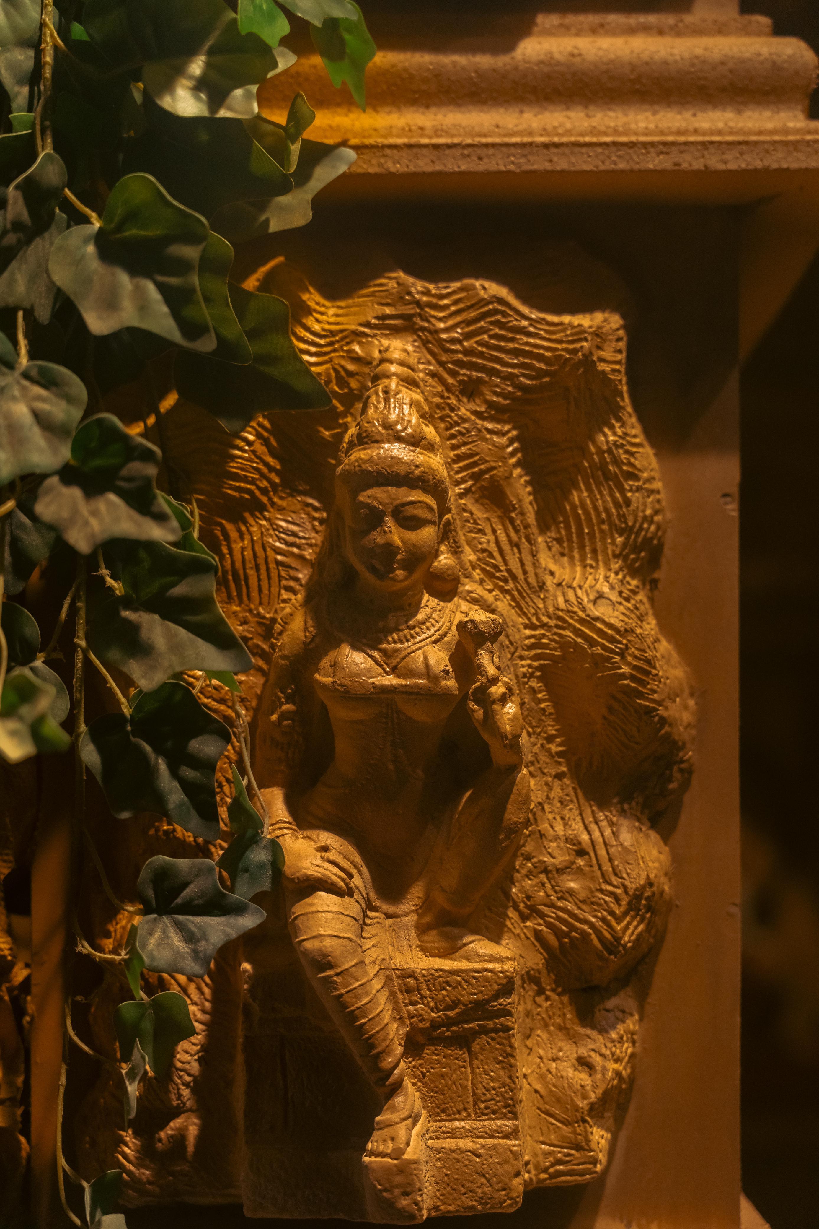 Viral Ganpati Decorations photos, Ancient Temple Theme