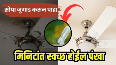 ceiling fan cleaning hack