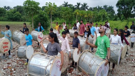 Nashik Ganesh Festival, Ganesh immersion procession Nashik, traditional dhol performance, dhol practice challenges, Ganeshotsav Nashik 2025,