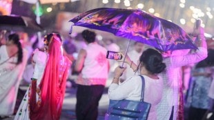 Thane Navratri rain impact, garba festival rain 2025, Navratri celebrations Thane, rainy season garba events,