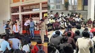 abvp shahu sena protests shivaji university kolhapur over pending student welfare fund poor administration