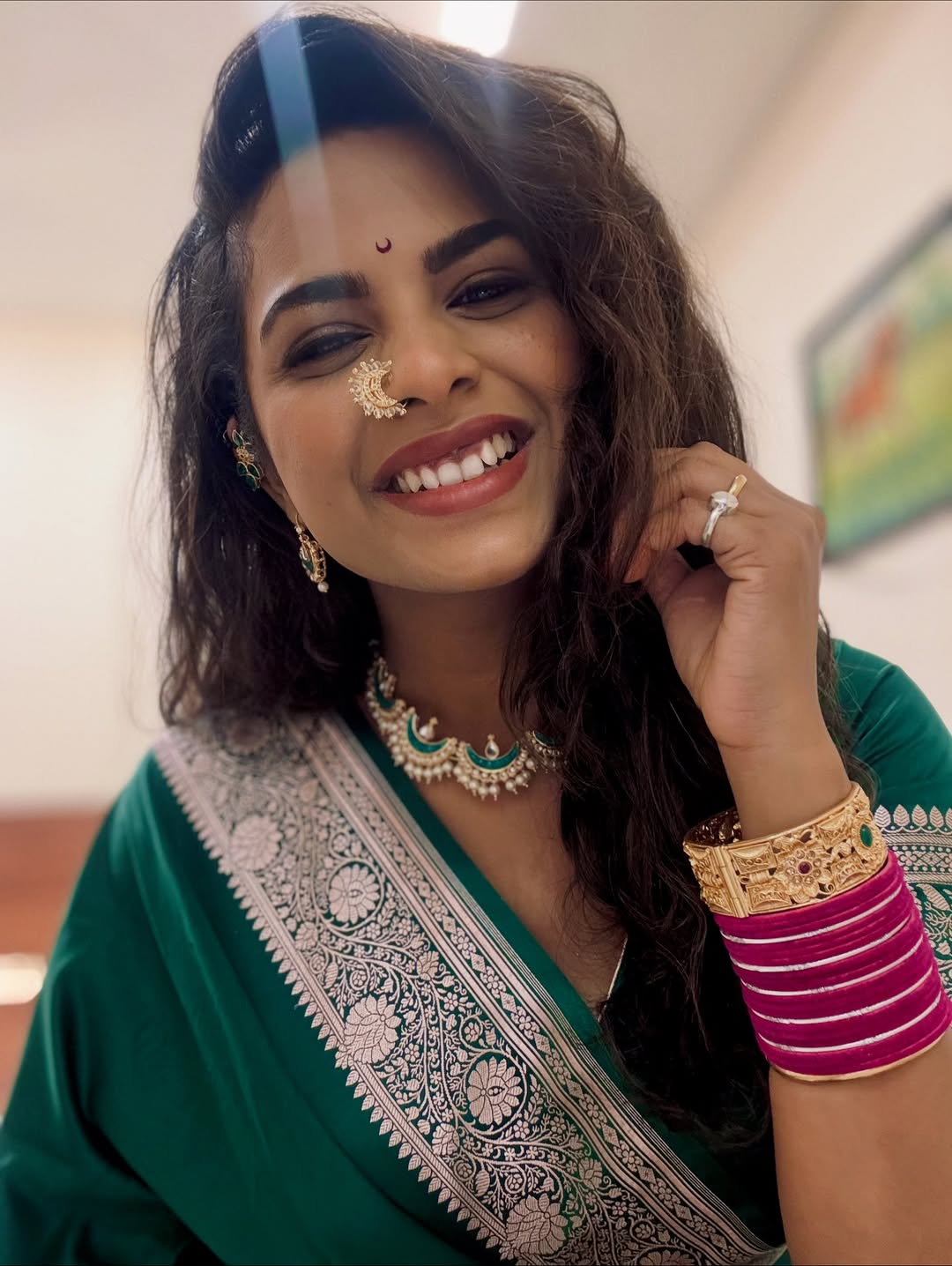 amruta dhongade saree look photoshoot