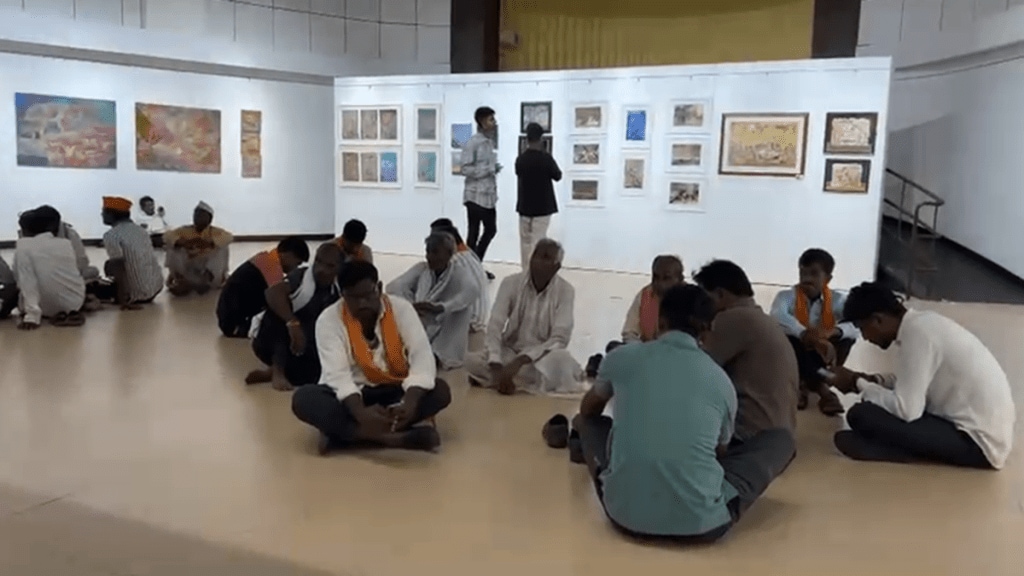 Jehangir Art Gallery exhibition, Mumbai art exhibitions, Maratha reservation impact on artists, Indian artists exhibition delay,