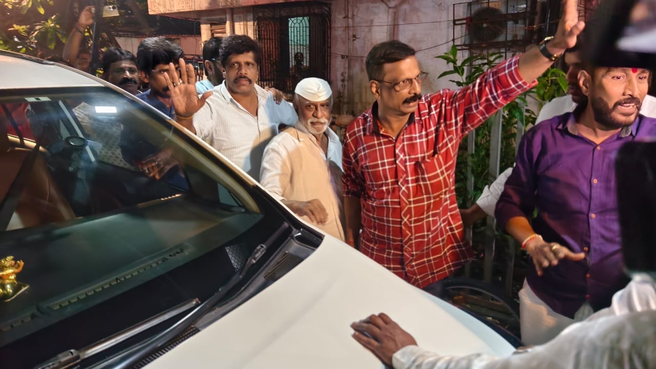 arun gawli released from nagpur central jail see photos