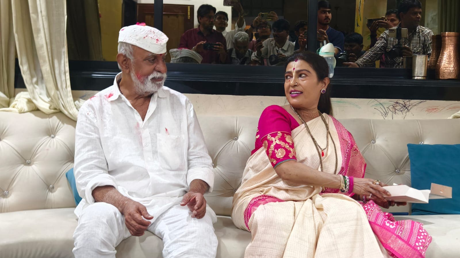arun gawli released from nagpur central jail see photos