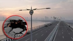 Atal Setu: अटल सेतूवर खड्डे; चित्रफितीनंतर एमएमआरडीएची नाचक्की
