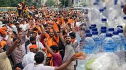 आझाद मैदानातील शिल्लक पाण्याच्या लाखो बाटल्या गायब… बाटल्या चोरीचा आंदोलकांचा आरोप