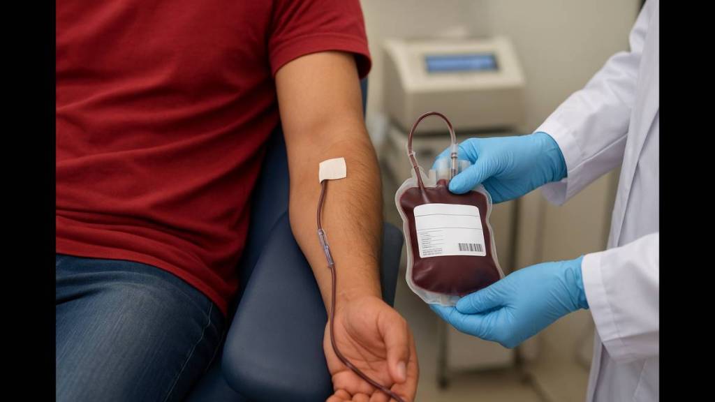 Increase in blood donation camps due to Navratri festival and political pressure