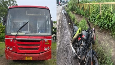 biker killed in collision with msrtc bus near chikhali buldhana