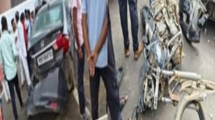 buldhana yerli father killed son injured car bike accident