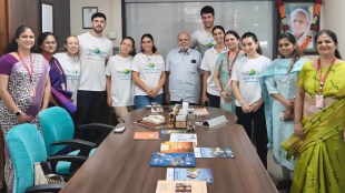 Israeli citizens visits ak joshi english medium school