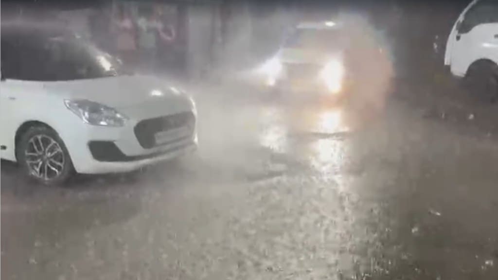 heavy rainfall started in vasai virar city