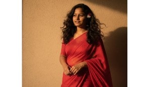 red saree trending loksatta news