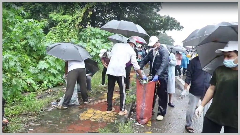 navi Mumbai nanasaheb dharmadhikari pratishthan clean drive