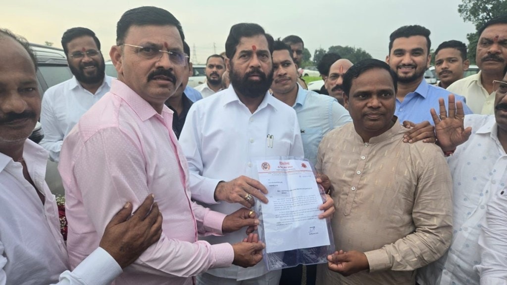 nevali farmer protesters demand Eknath shinde