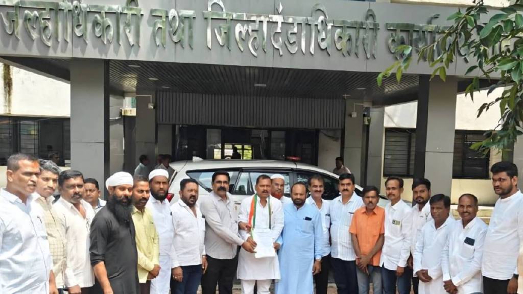 emand to declare wet drought in Nanded Congress District President signature