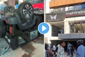 delhi thar accident video viral