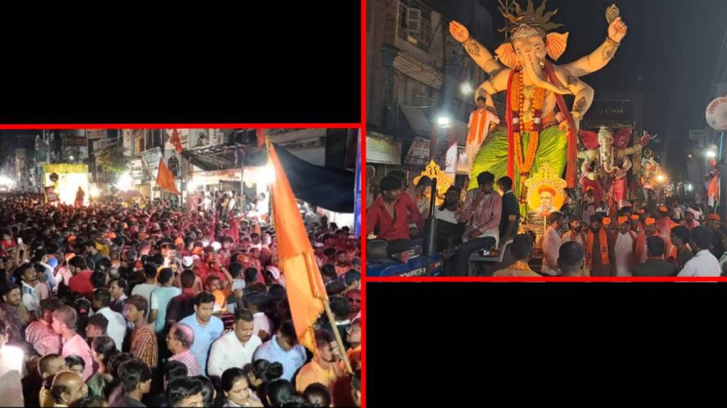 Walls of sound, laser light banished from immersion procession in dhule